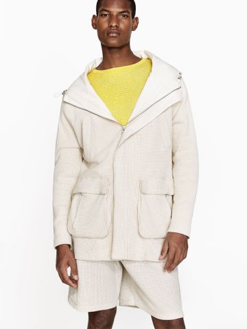 Funnel-Neck Shirt Long Sleeve